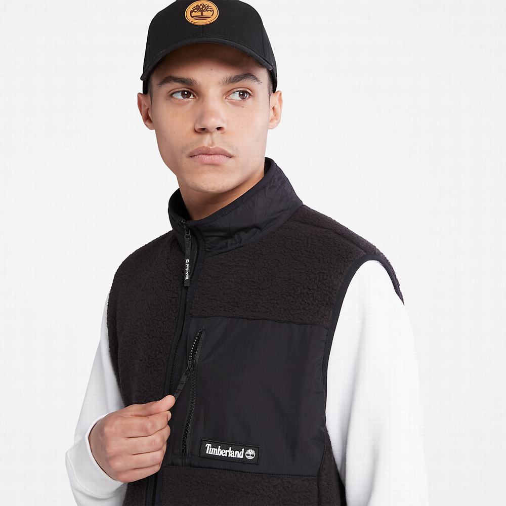 Timberland High-Pile Fleece Yelek Erkek Siyah | TR-9031Q