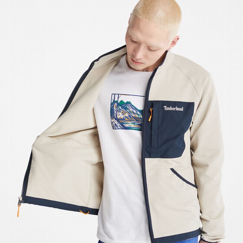 Timberland Highland Green Circle Zip-Front Fleece Ceket Erkek Taupe | TR-9735J