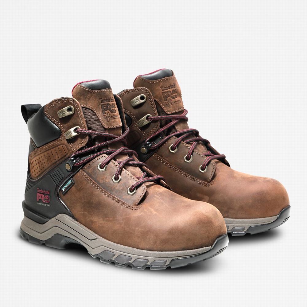 Timberland Hypercharge 6-Inch Waterproof Comp-Burunlu Iş Botu Kadın Kahverengi Mor | TR-8167R