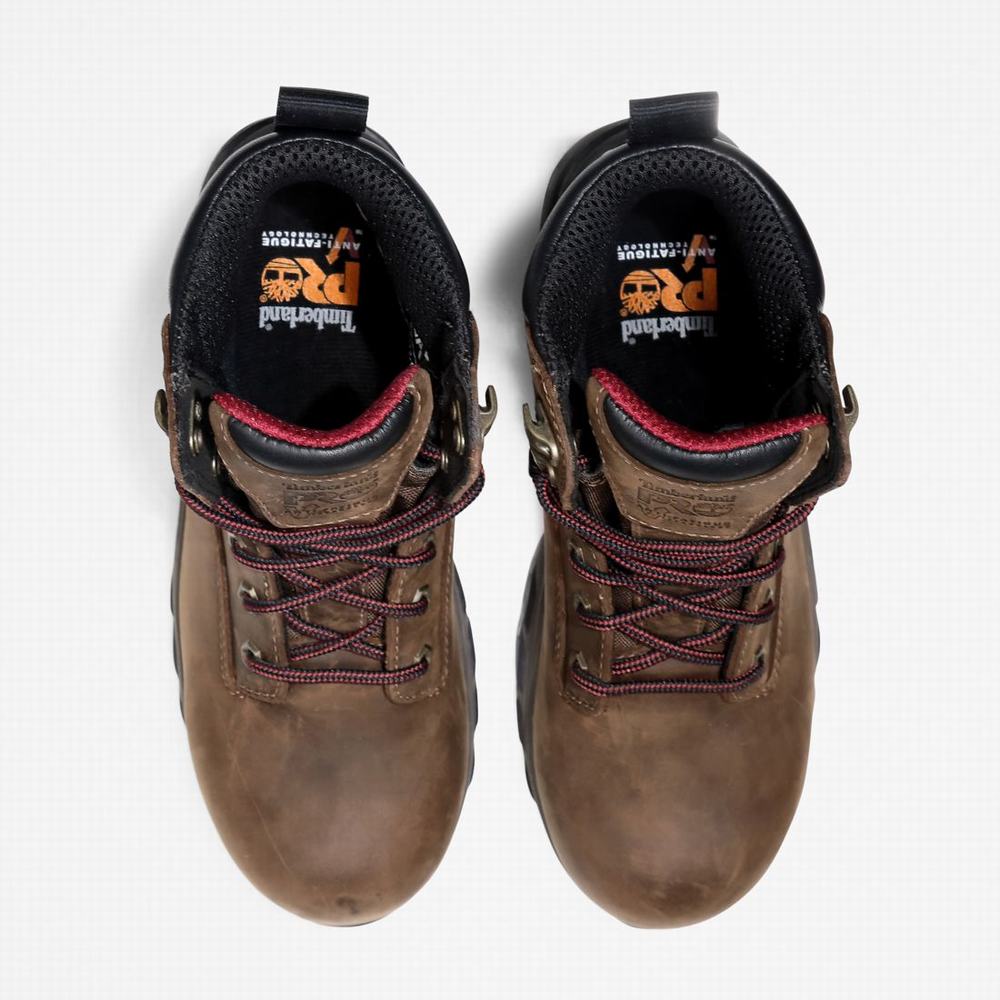 Timberland Hypercharge 6-Inch Waterproof Comp-Burunlu Iş Botu Kadın Kahverengi Mor | TR-8167R