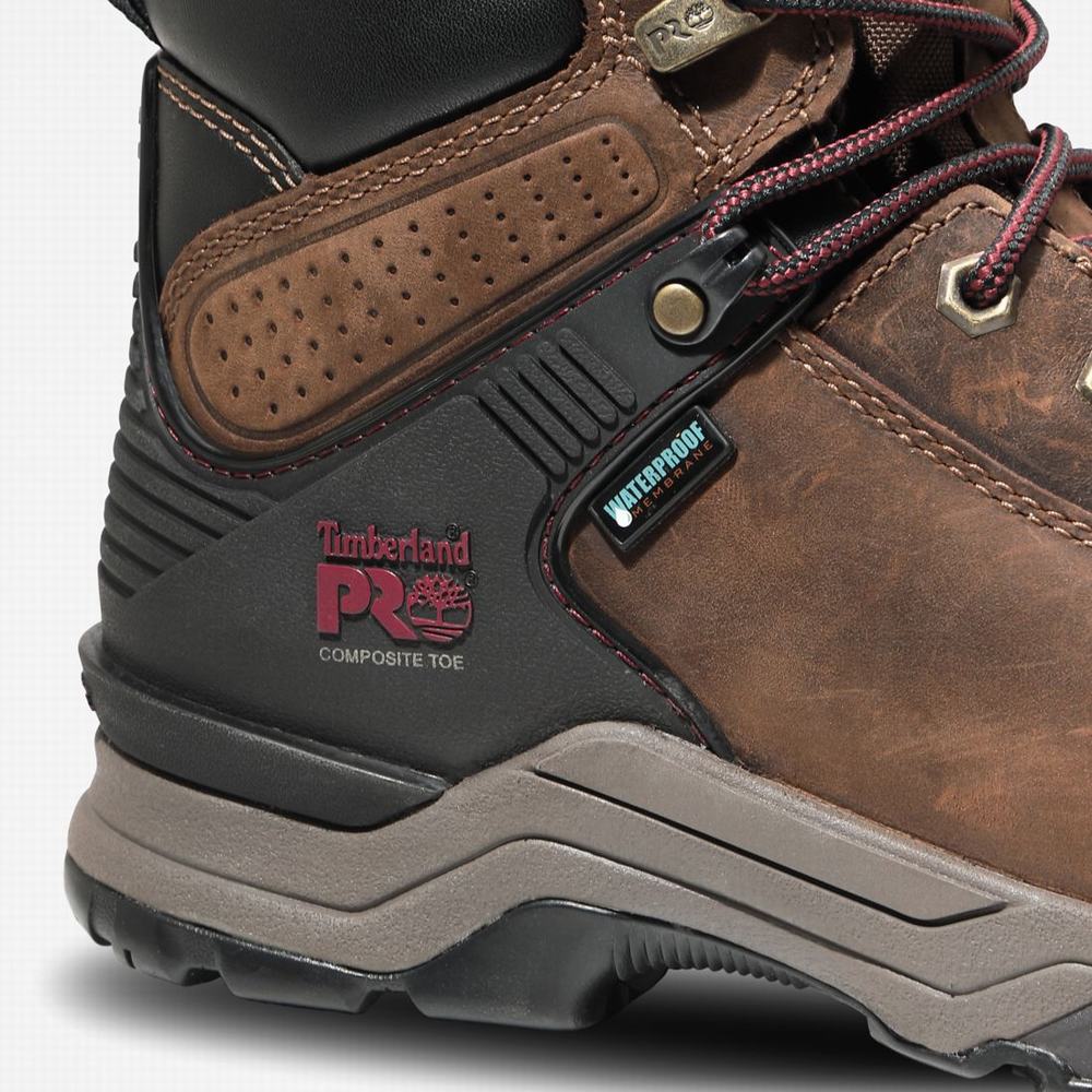 Timberland Hypercharge 6-Inch Waterproof Comp-Burunlu Iş Botu Kadın Kahverengi Mor | TR-8167R