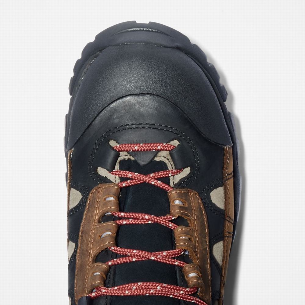 Timberland Hyperion Alloy Burunlu Waterproof Iş Botu Erkek Kahverengi Siyah | TR-3865Q