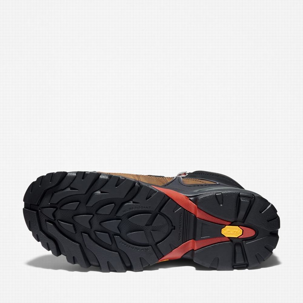 Timberland Hyperion Alloy Burunlu Waterproof Iş Botu Erkek Kahverengi Siyah | TR-3865Q