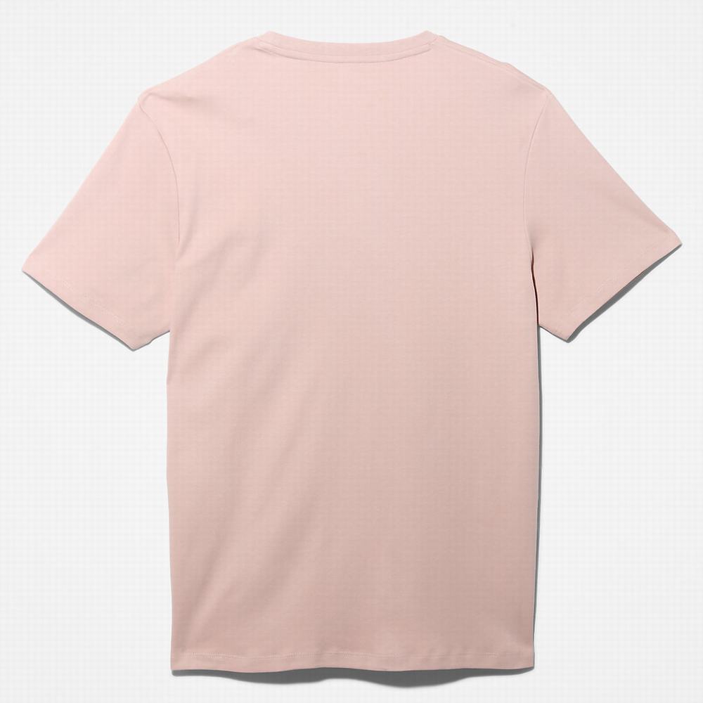 Timberland Interlock TimberFresh™ Tişört Erkek Pembe | TR-2748P