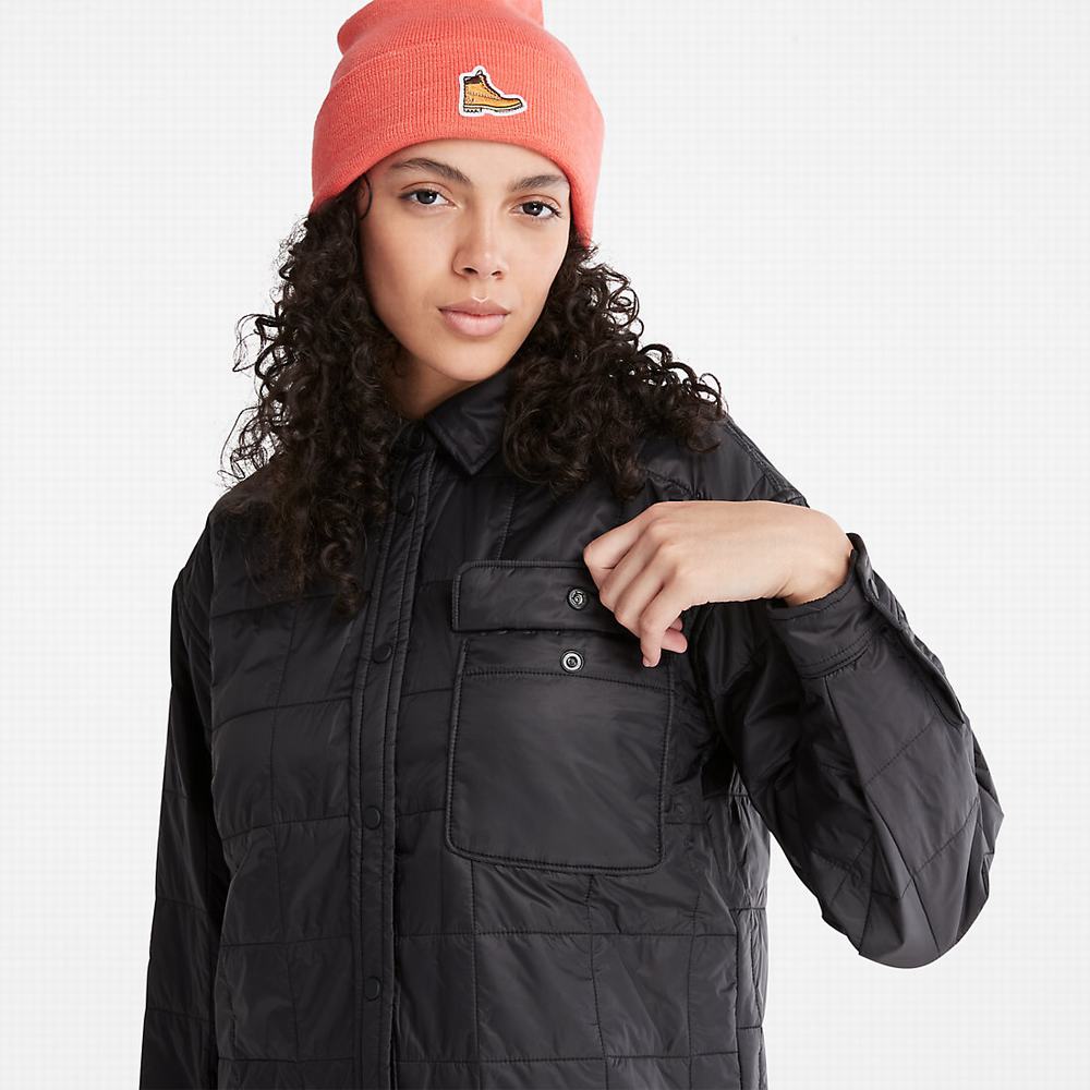 Timberland Kapitone Overshirt Ceket Kadın Siyah | TR-7386K