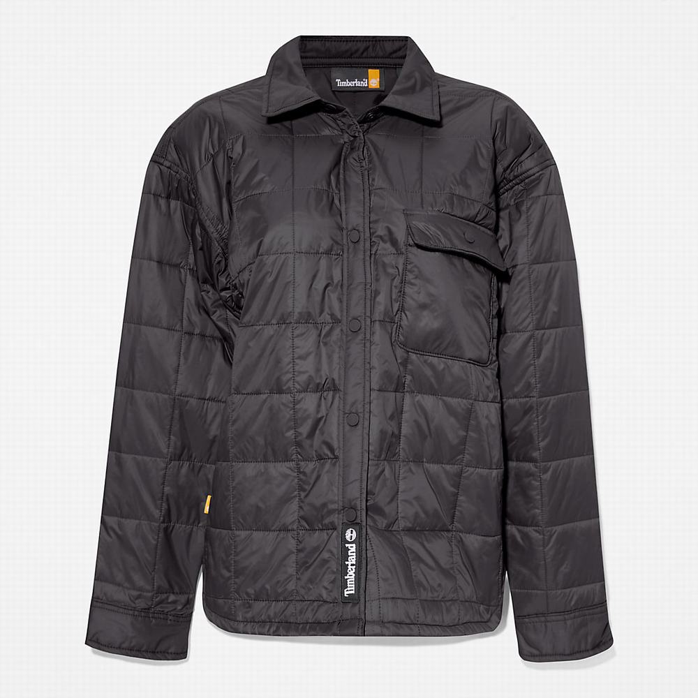 Timberland Kapitone Overshirt Ceket Kadın Siyah | TR-7386K