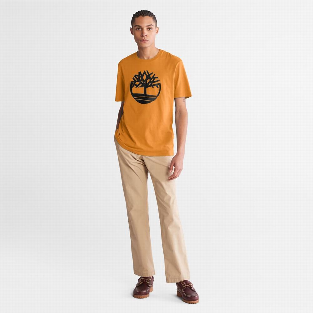 Timberland Kennebec River Tree-Logo Tee Tişört Erkek Kahverengi | TR-5697T