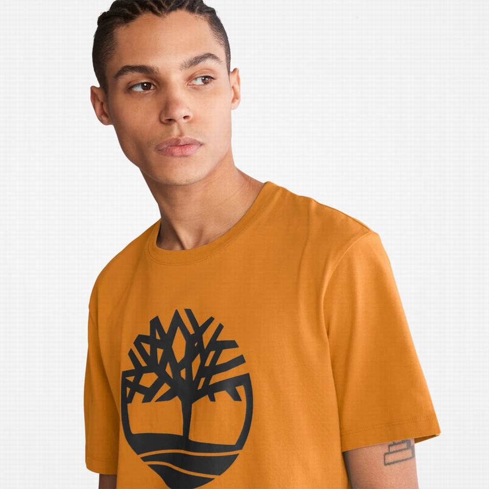 Timberland Kennebec River Tree-Logo Tee Tişört Erkek Kahverengi | TR-5697T