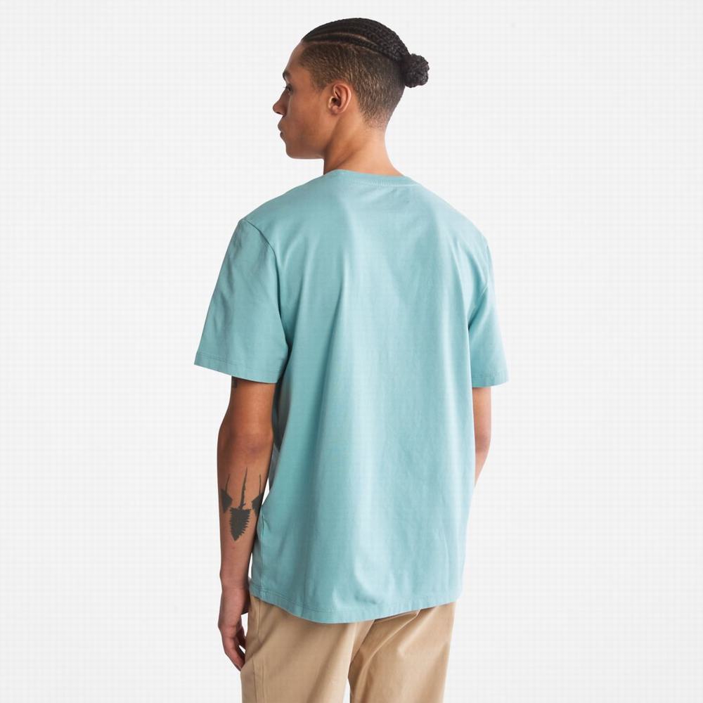 Timberland Kennebec River Tree-Logo Tee Tişört Erkek Mavi | TR-9187R