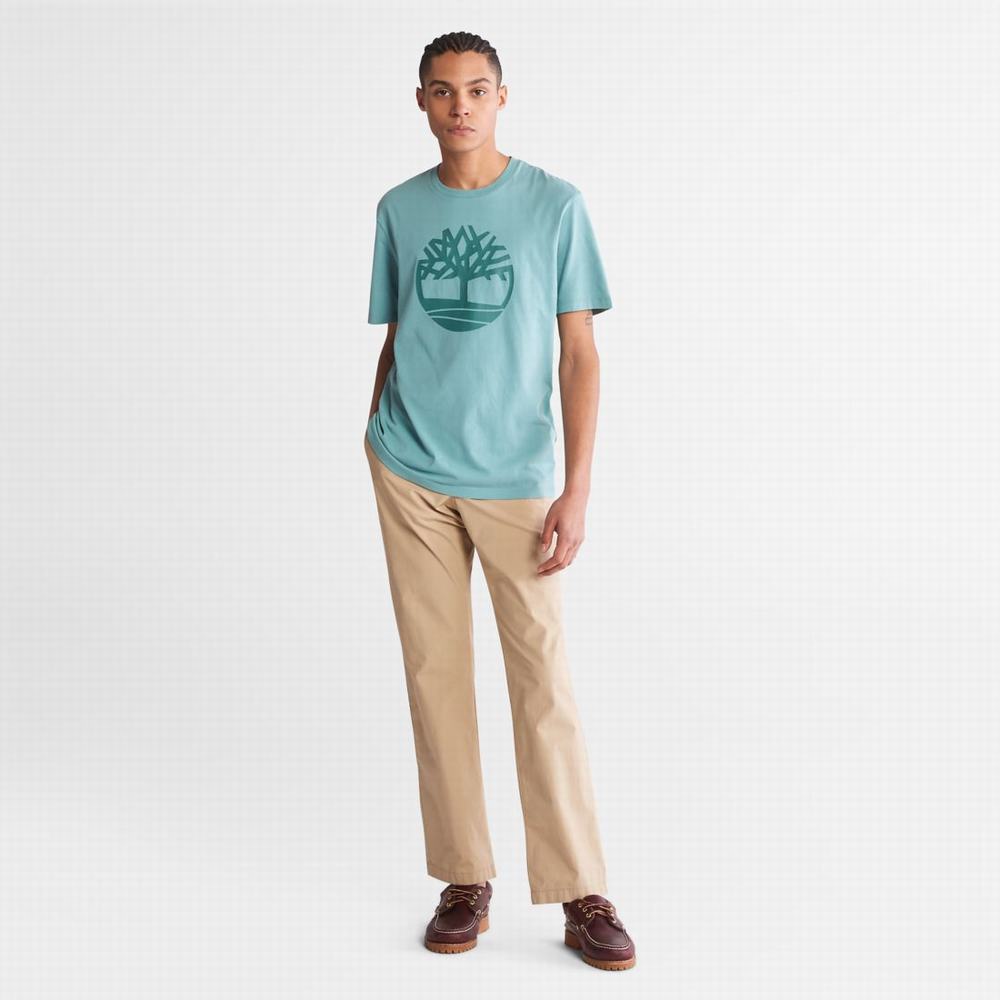 Timberland Kennebec River Tree-Logo Tee Tişört Erkek Mavi | TR-9187R