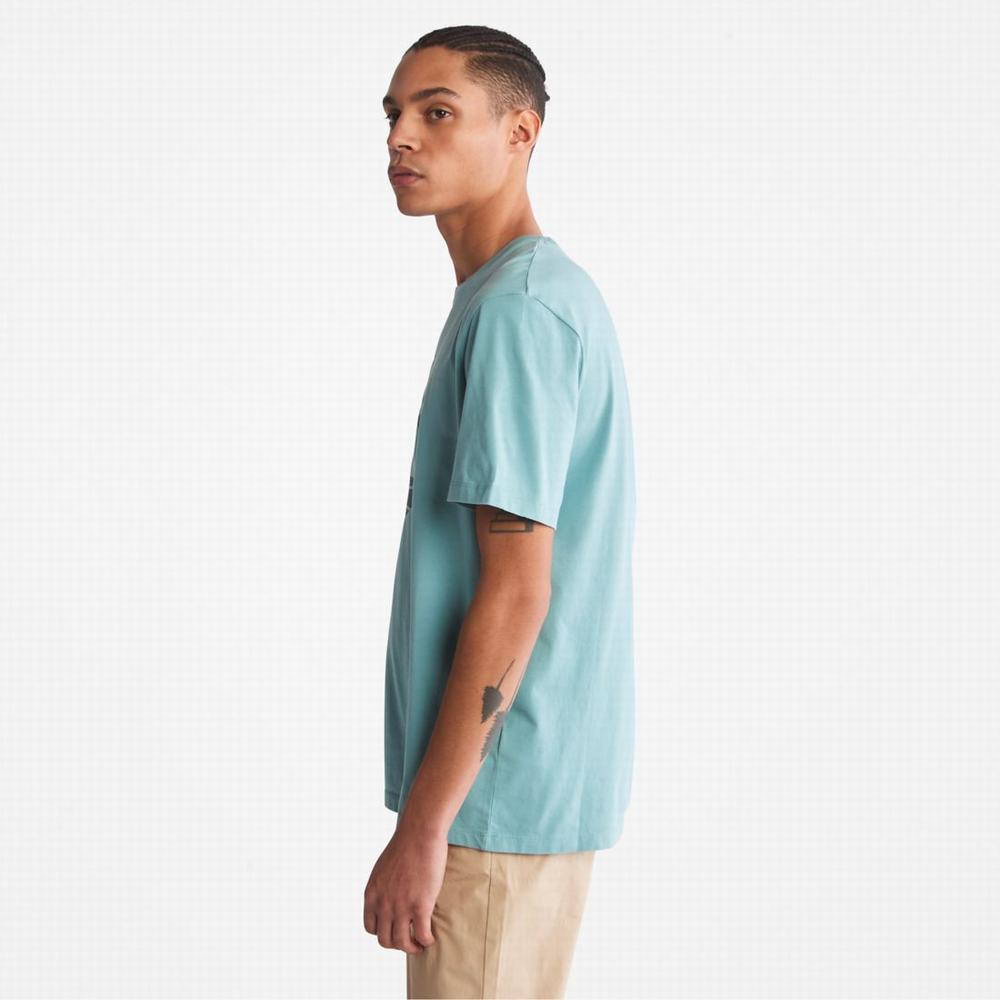 Timberland Kennebec River Tree-Logo Tee Tişört Erkek Mavi | TR-9187R