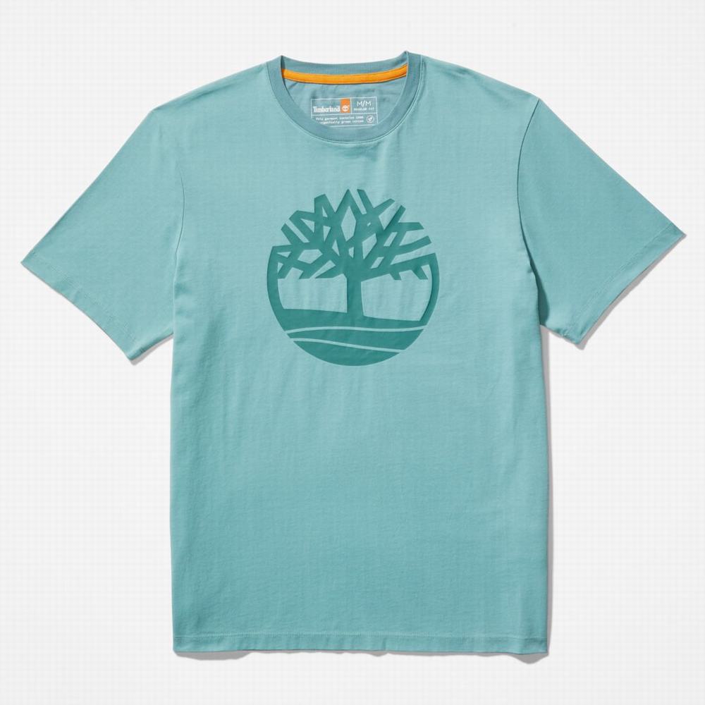 Timberland Kennebec River Tree-Logo Tee Tişört Erkek Mavi | TR-9187R