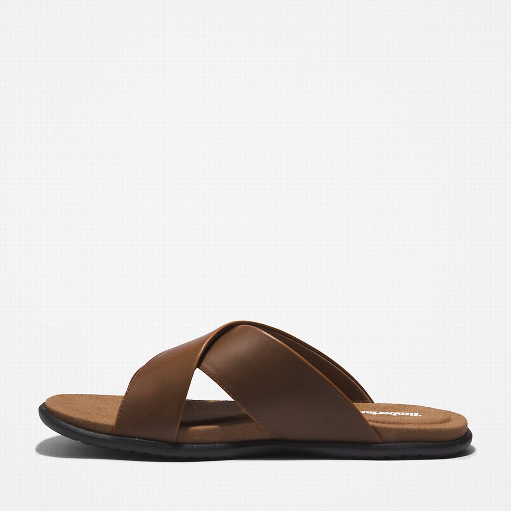 Timberland Kesler Cove Cross-band Terlik Erkek Kahverengi | TR-0645F