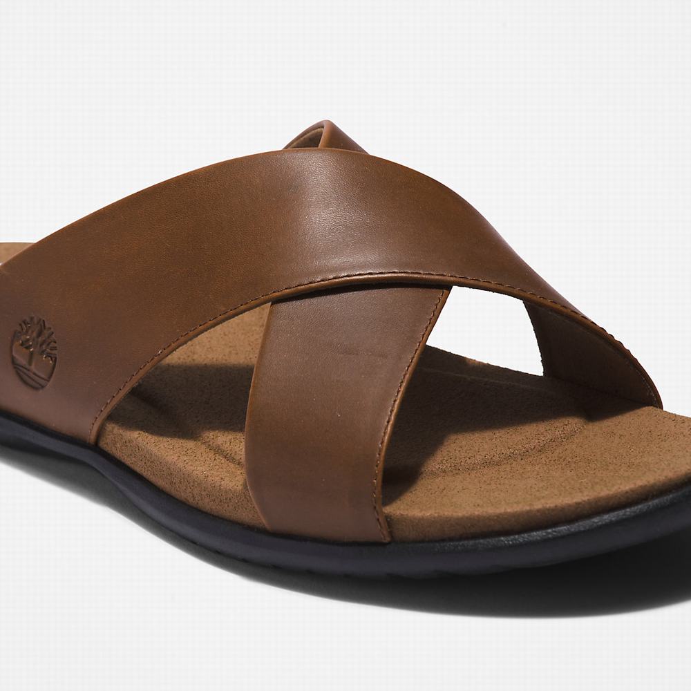 Timberland Kesler Cove Cross-band Terlik Erkek Kahverengi | TR-0645F