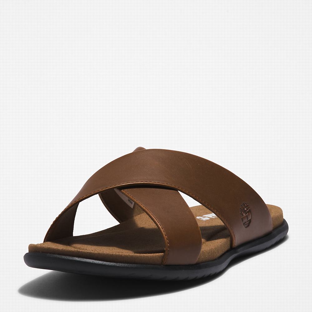 Timberland Kesler Cove Cross-band Terlik Erkek Kahverengi | TR-0645F
