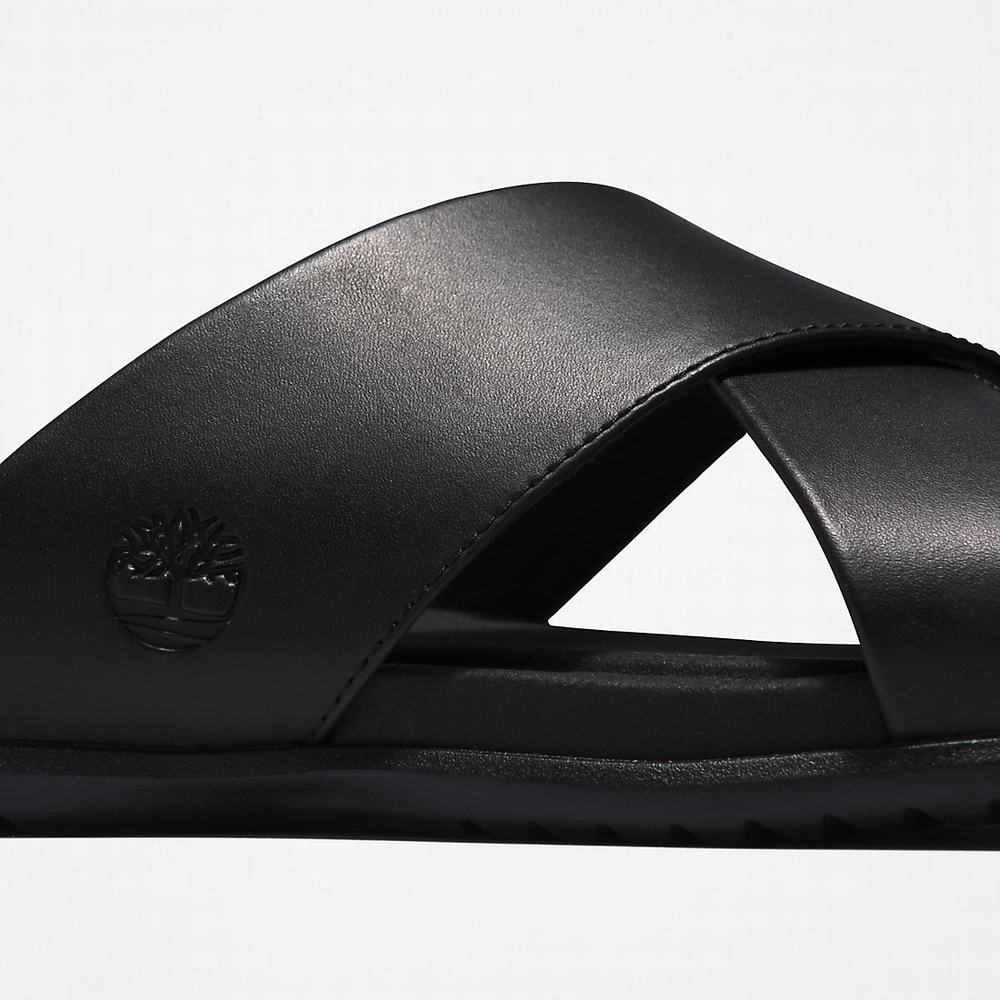 Timberland Kesler Cove Cross-band Terlik Erkek Siyah | TR-8621D