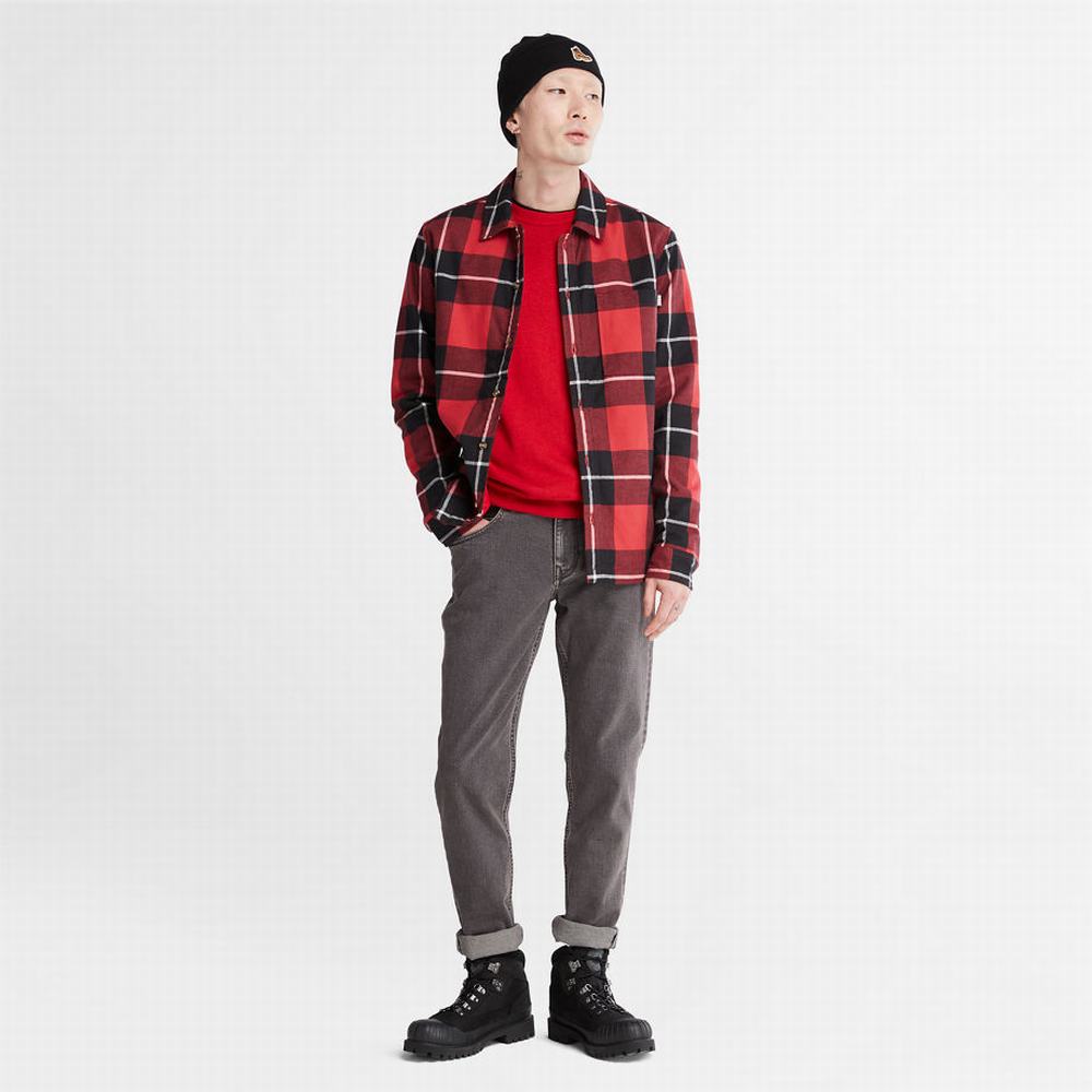 Timberland Knox River Crewneck Süveter Erkek Kırmızı | TR-4691J
