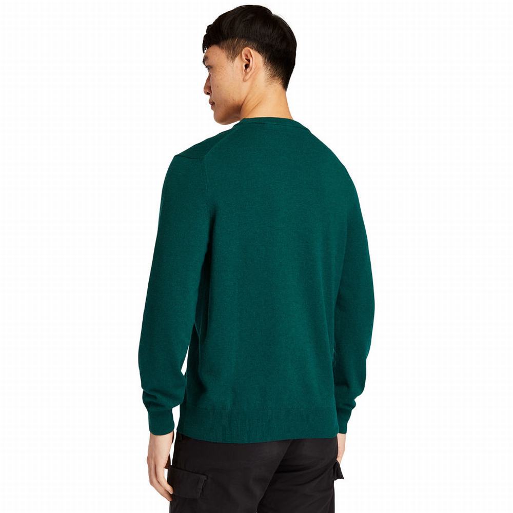 Timberland Knox River Crewneck Süveter Erkek Yeşil | TR-4837Y