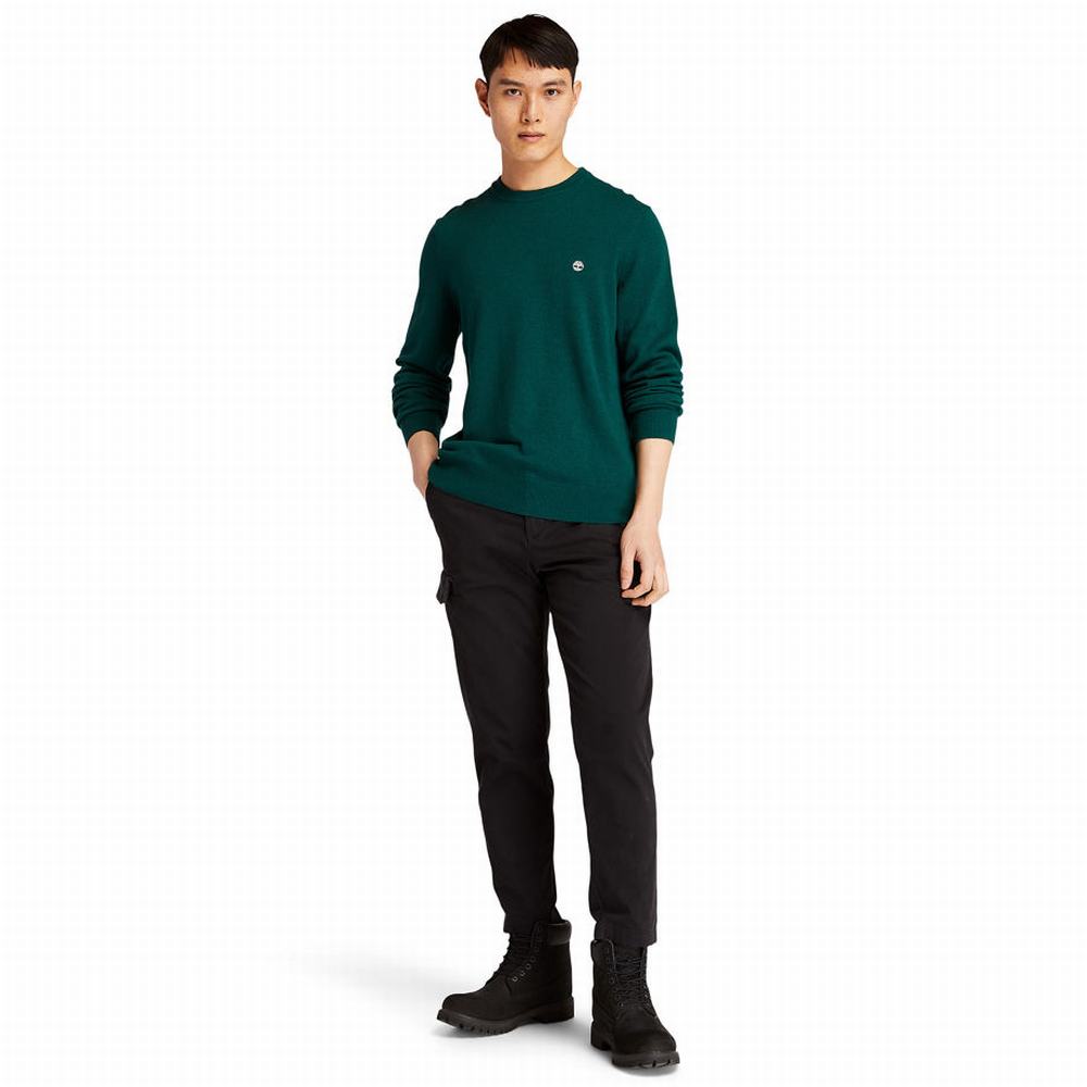 Timberland Knox River Crewneck Süveter Erkek Yeşil | TR-4837Y