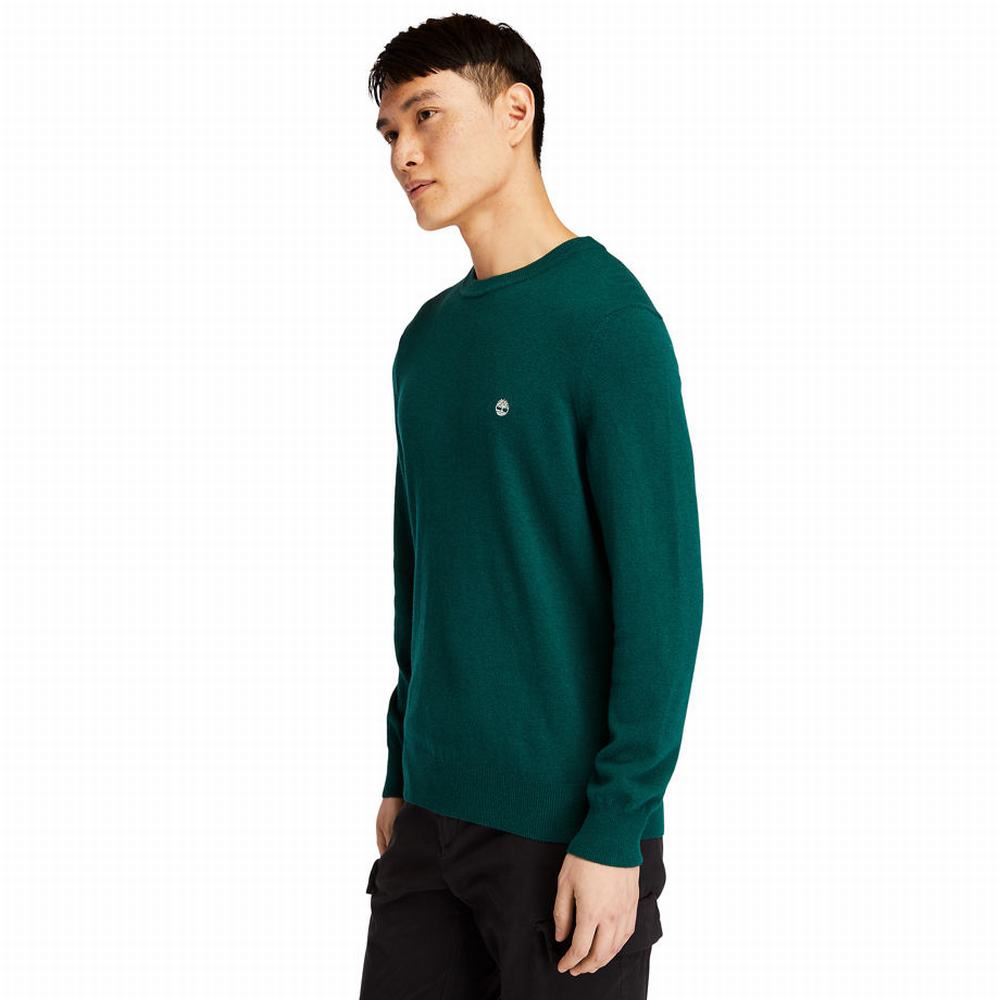 Timberland Knox River Crewneck Süveter Erkek Yeşil | TR-4837Y