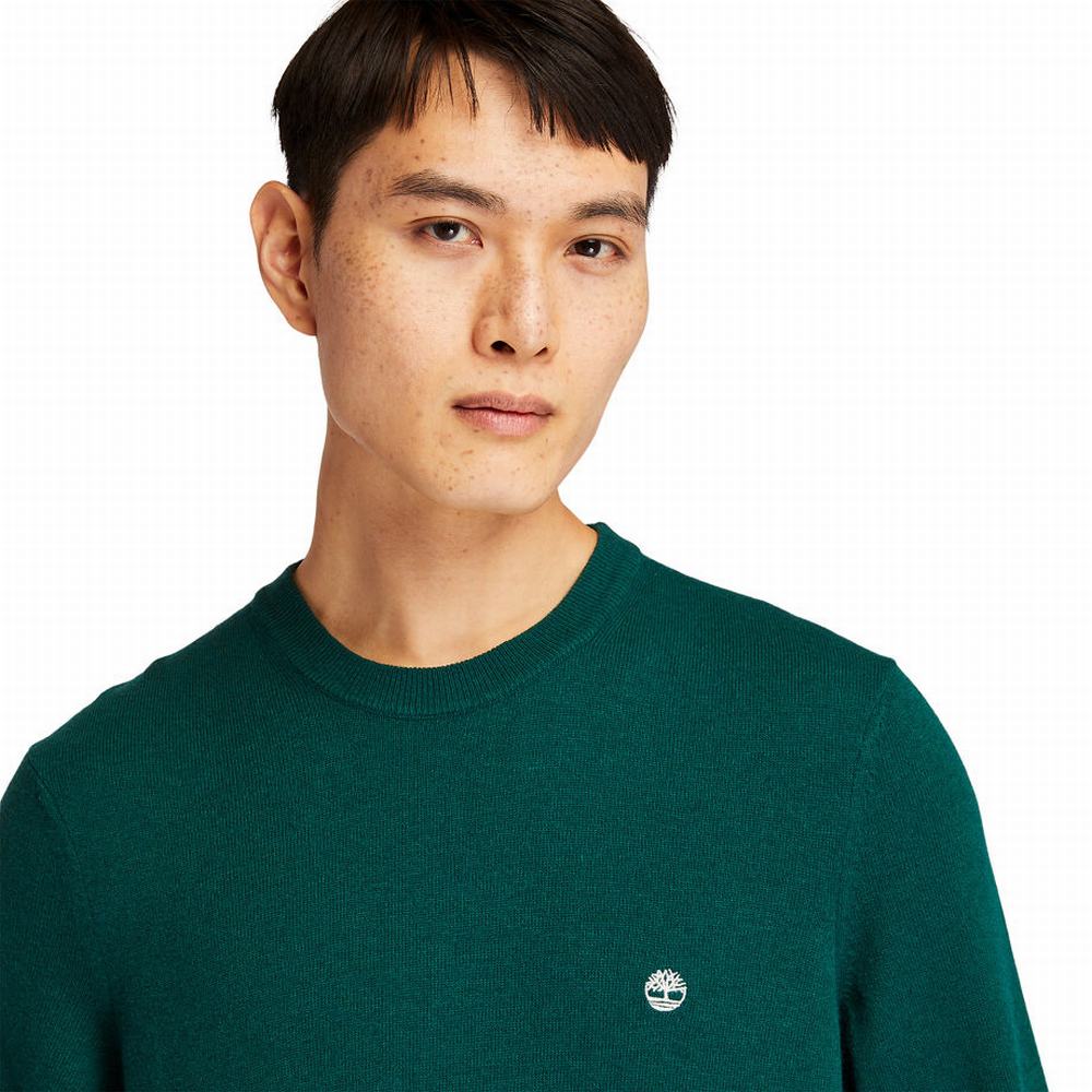 Timberland Knox River Crewneck Süveter Erkek Yeşil | TR-4837Y