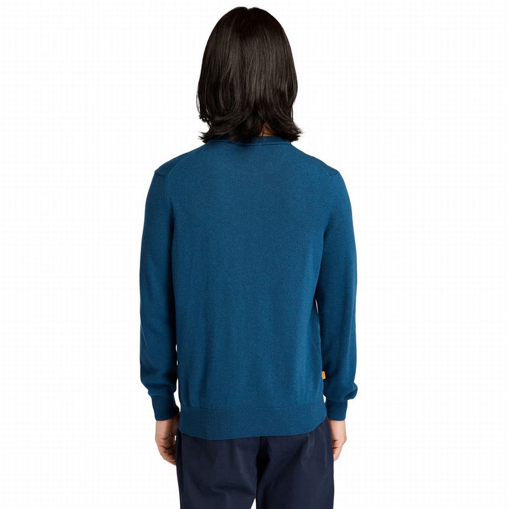 Timberland Knox River Crewneck Süveter Erkek Mavi | TR-4931A
