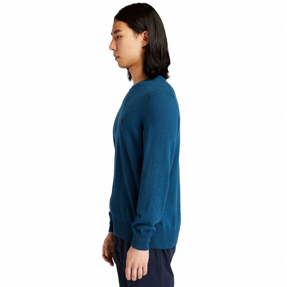 Timberland Knox River Crewneck Süveter Erkek Mavi | TR-4931A