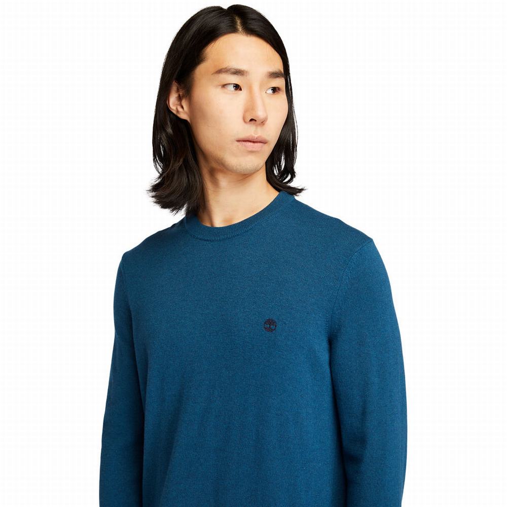 Timberland Knox River Crewneck Süveter Erkek Mavi | TR-4931A