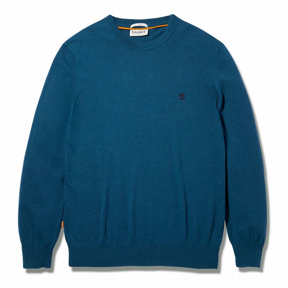 Timberland Knox River Crewneck Süveter Erkek Mavi | TR-4931A
