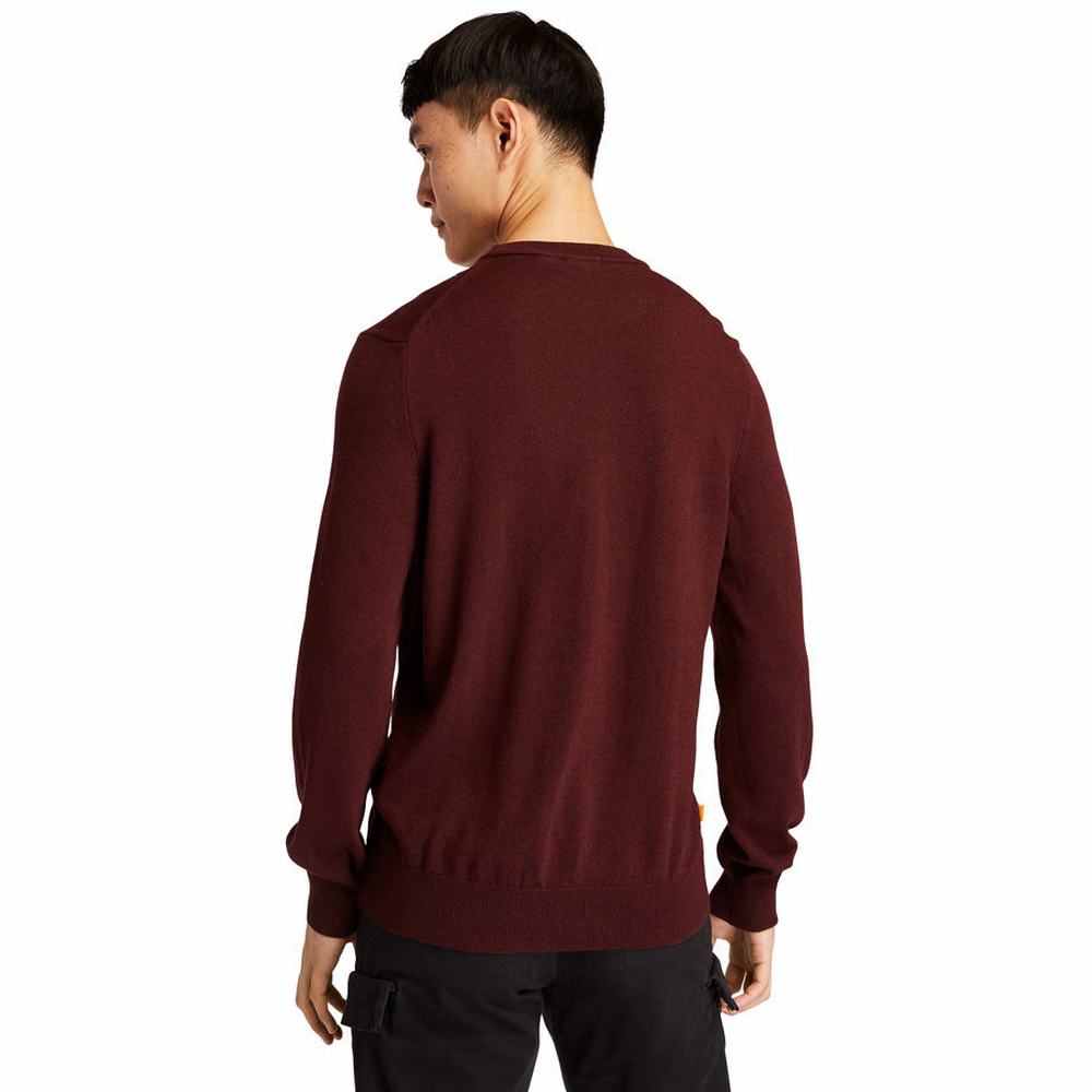 Timberland Knox River Crewneck Süveter Erkek Koyu Kahverengi | TR-5163E