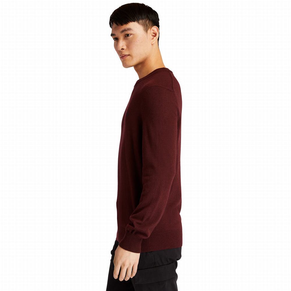 Timberland Knox River Crewneck Süveter Erkek Koyu Kahverengi | TR-5163E