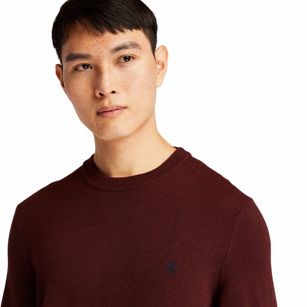 Timberland Knox River Crewneck Süveter Erkek Koyu Kahverengi | TR-5163E