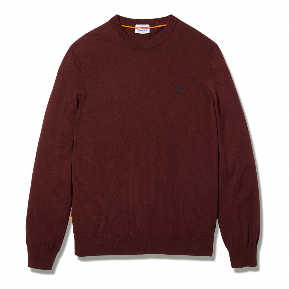 Timberland Knox River Crewneck Süveter Erkek Koyu Kahverengi | TR-5163E