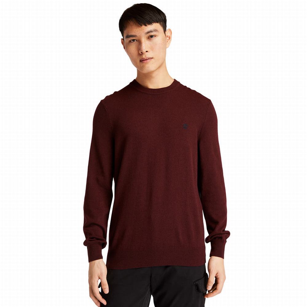 Timberland Knox River Crewneck Süveter Erkek Koyu Kahverengi | TR-5163E