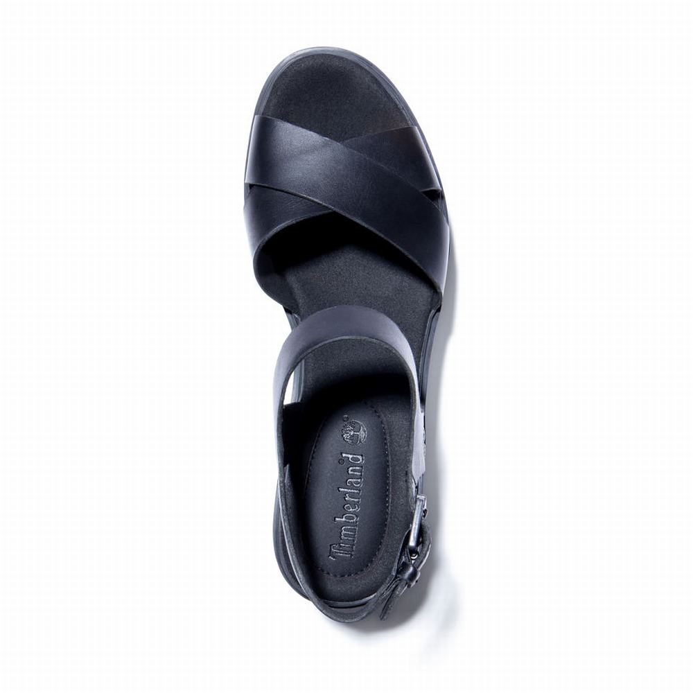 Timberland Koralyn Wedge Sandalet Kadın Siyah | TR-1347S
