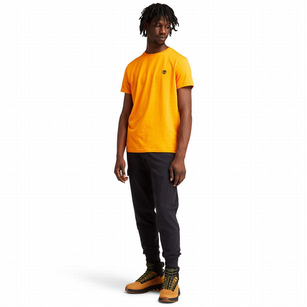 Timberland Kısa Sleeve Slim Logo Tee Tişört Erkek Turuncu | TR-1598V