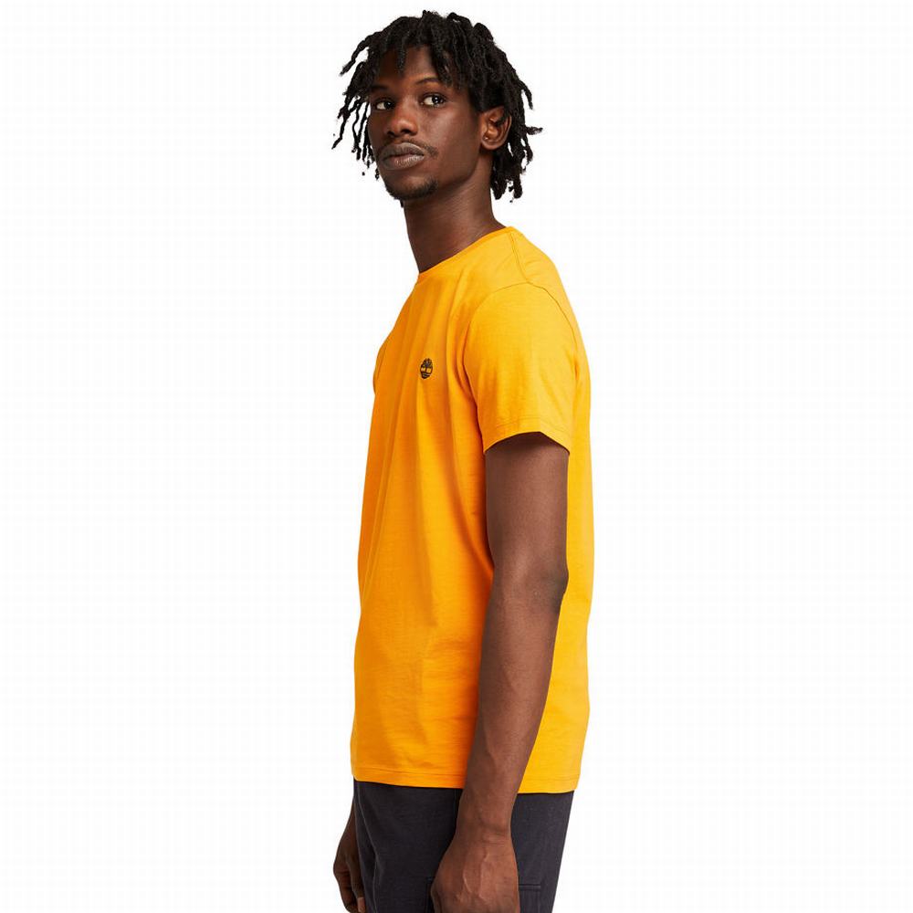 Timberland Kısa Sleeve Slim Logo Tee Tişört Erkek Turuncu | TR-1598V