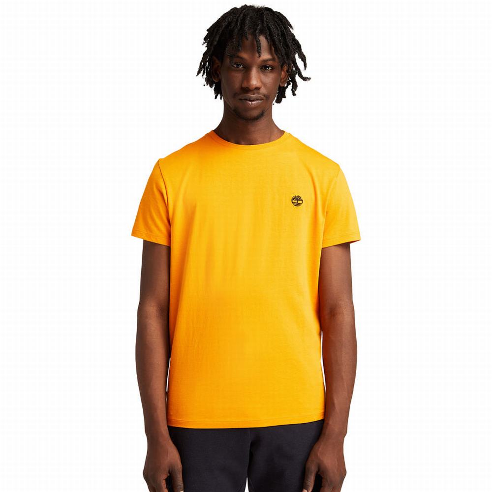 Timberland Kısa Sleeve Slim Logo Tee Tişört Erkek Turuncu | TR-1598V