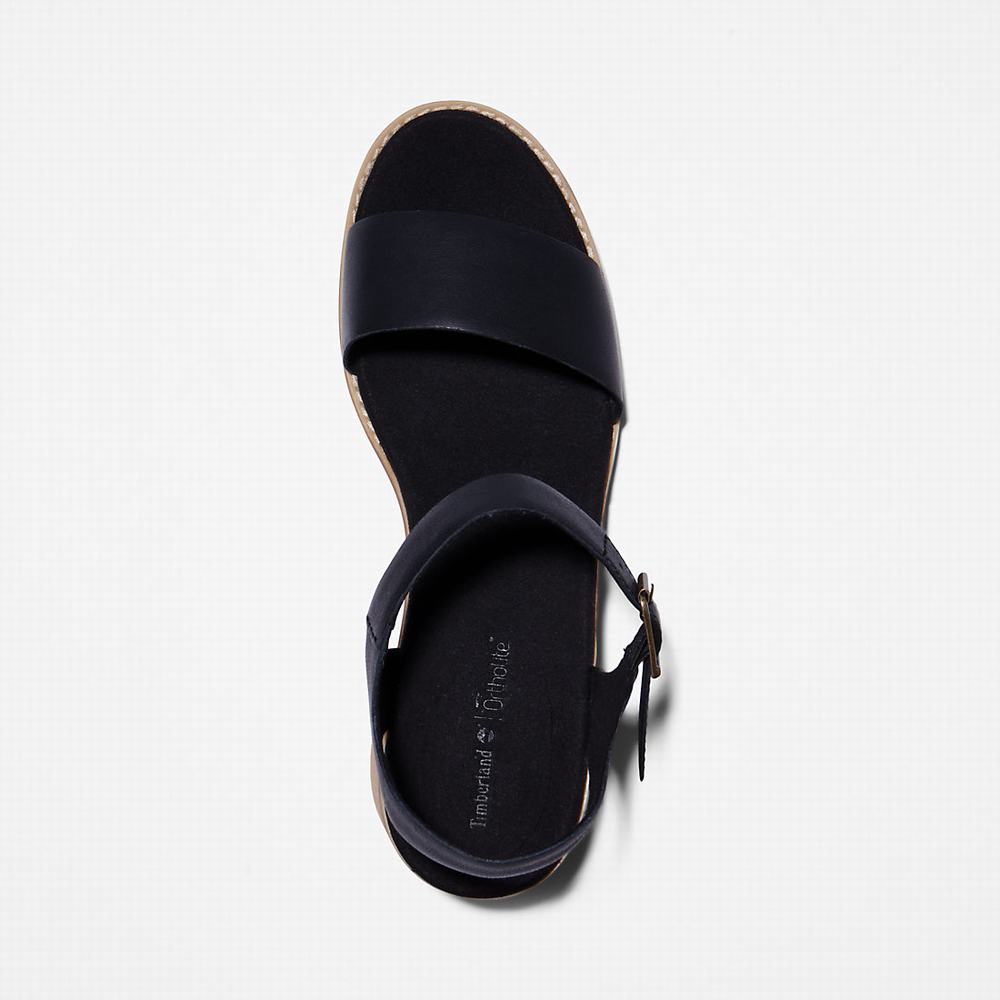 Timberland Laguna Shore Sandalet Kadın Siyah | TR-8347V