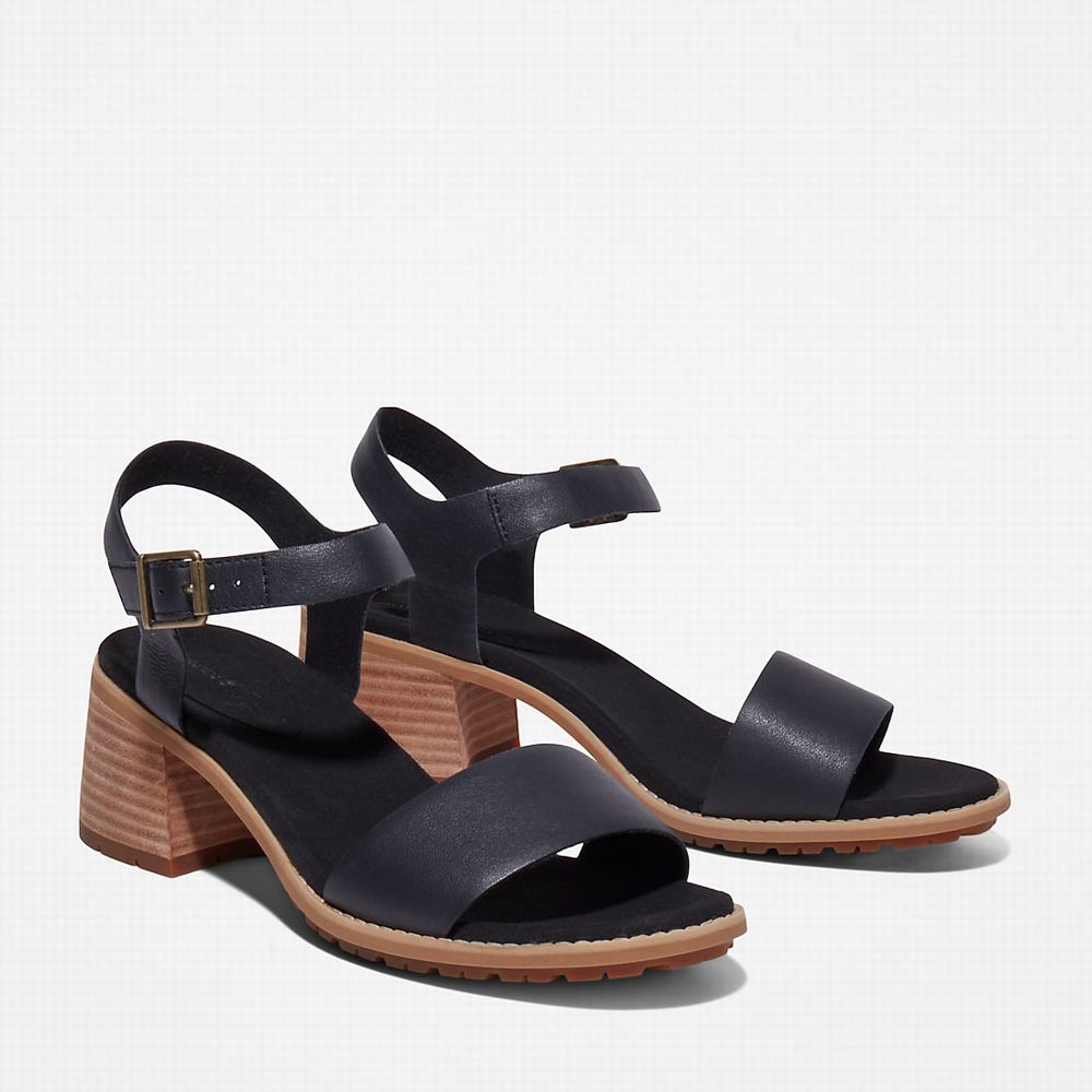 Timberland Laguna Shore Sandalet Kadın Siyah | TR-8347V