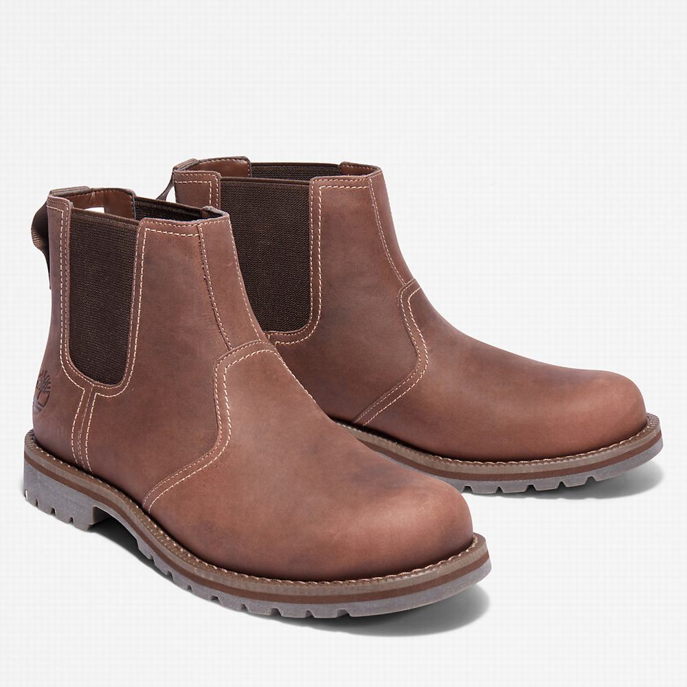 Timberland Larchmont Chelsea Chelsea Bot Erkek Açık Kahverengi | TR-0972A