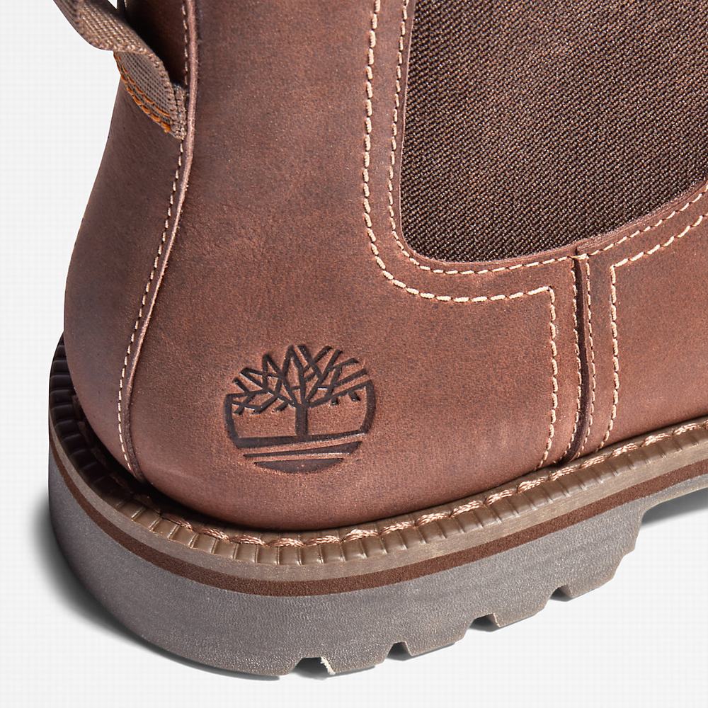 Timberland Larchmont Chelsea Chelsea Bot Erkek Açık Kahverengi | TR-0972A