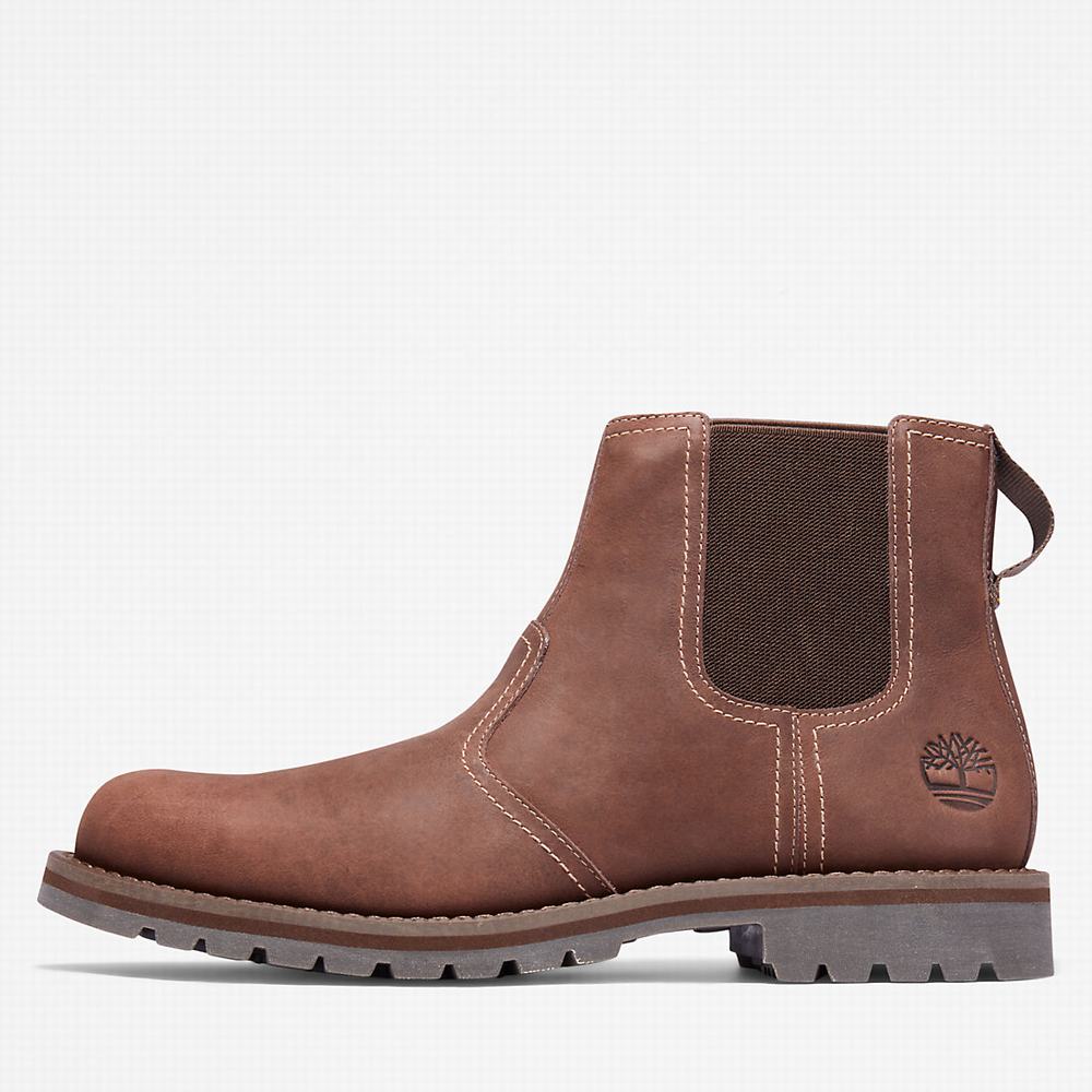 Timberland Larchmont Chelsea Chelsea Bot Erkek Açık Kahverengi | TR-0972A