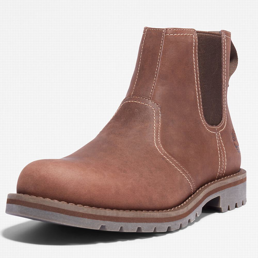 Timberland Larchmont Chelsea Chelsea Bot Erkek Açık Kahverengi | TR-0972A