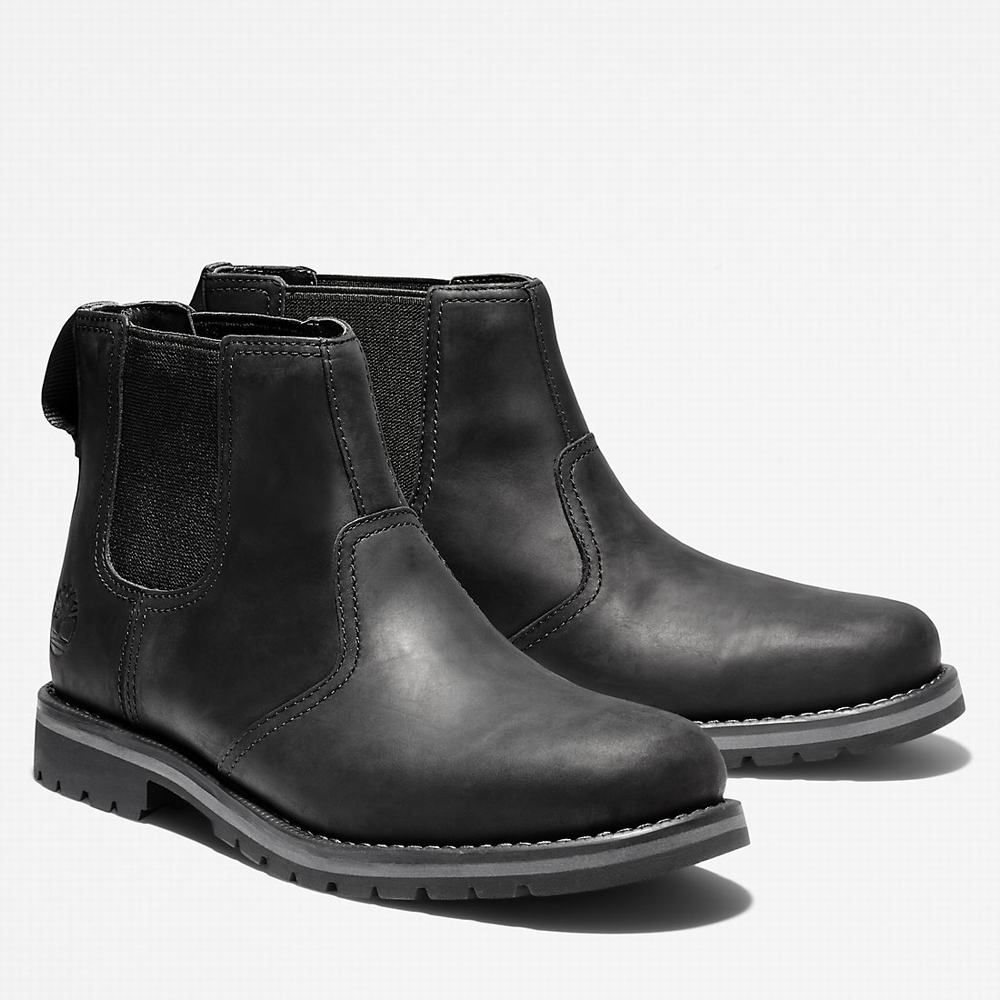 Timberland Larchmont Chelsea Chelsea Bot Erkek Siyah | TR-3479P