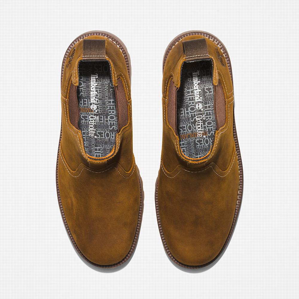 Timberland Larchmont Chelsea Chelsea Bot Erkek Açık Kahverengi | TR-6385S