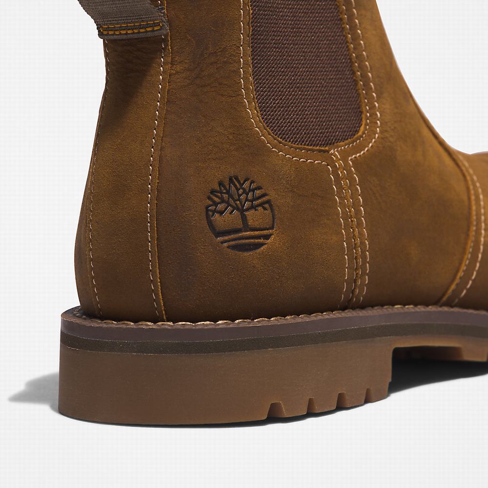Timberland Larchmont Chelsea Chelsea Bot Erkek Açık Kahverengi | TR-6385S