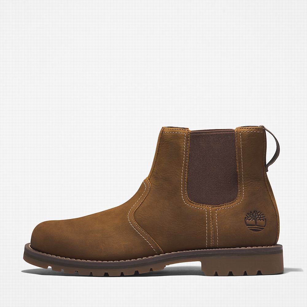 Timberland Larchmont Chelsea Chelsea Bot Erkek Açık Kahverengi | TR-6385S