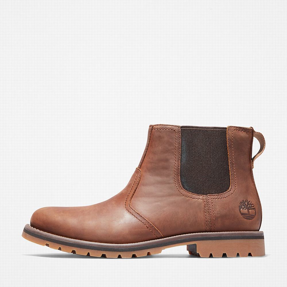 Timberland Larchmont Chelsea Chelsea Bot Erkek Açık Kahverengi | TR-7381U