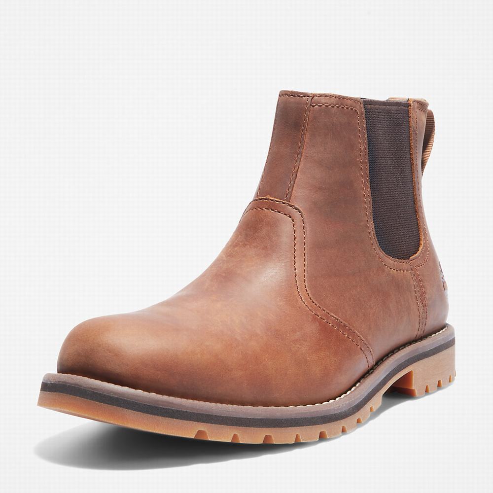 Timberland Larchmont Chelsea Chelsea Bot Erkek Açık Kahverengi | TR-7381U